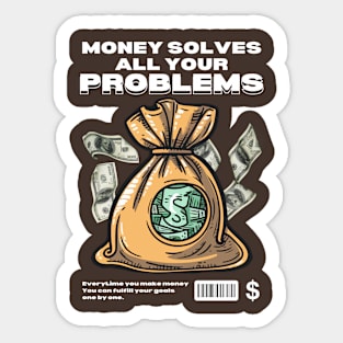 MONEY CAN BUY HAPPINESS Sticker